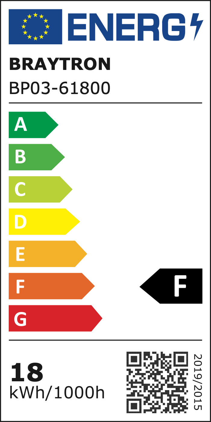 EU-Energielabel – Klasse F