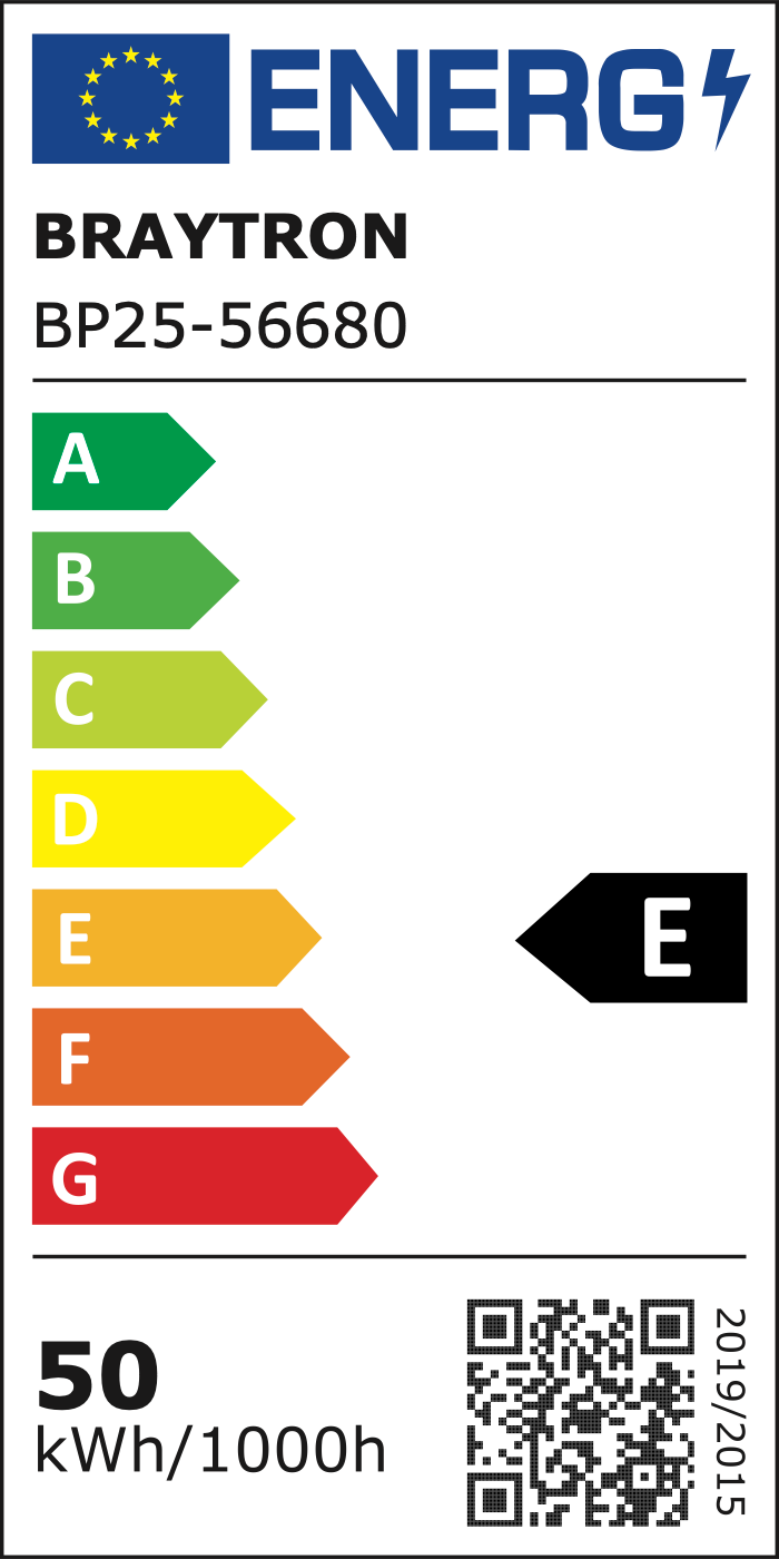 EU-Energielabel – Klasse E