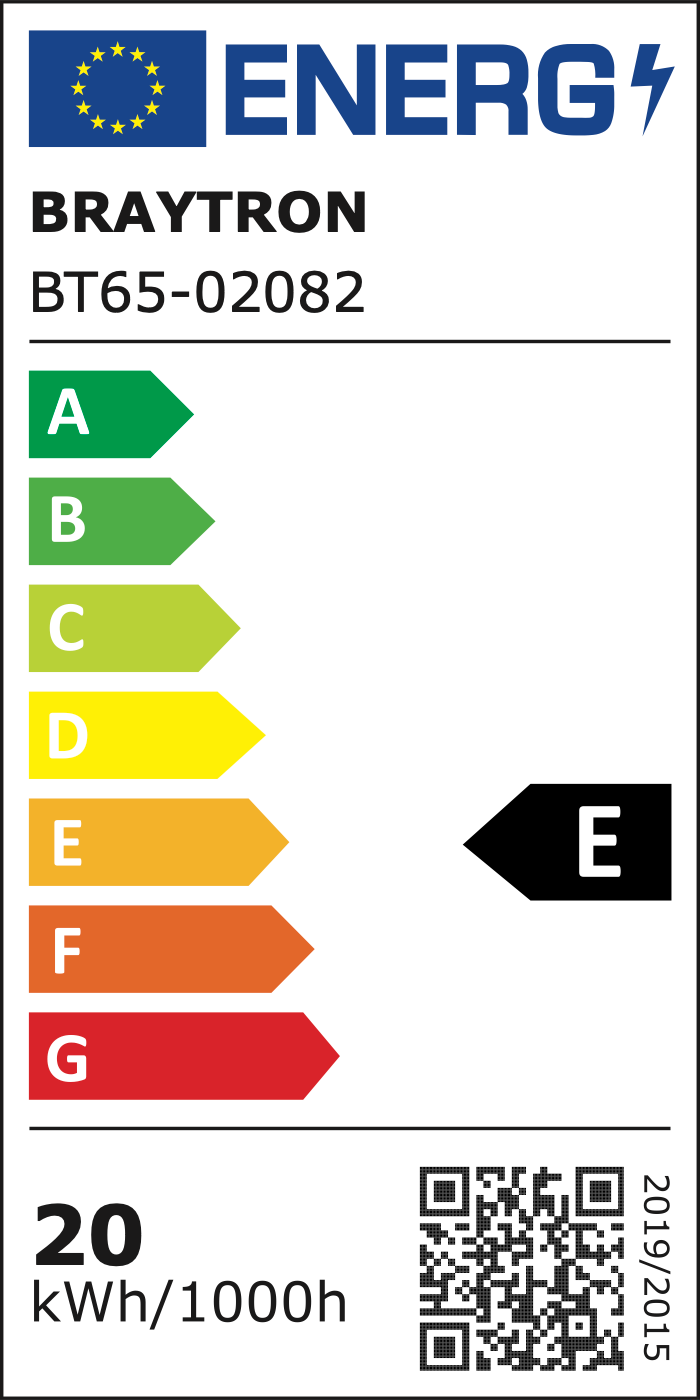 EU-Energielabel – Klasse E