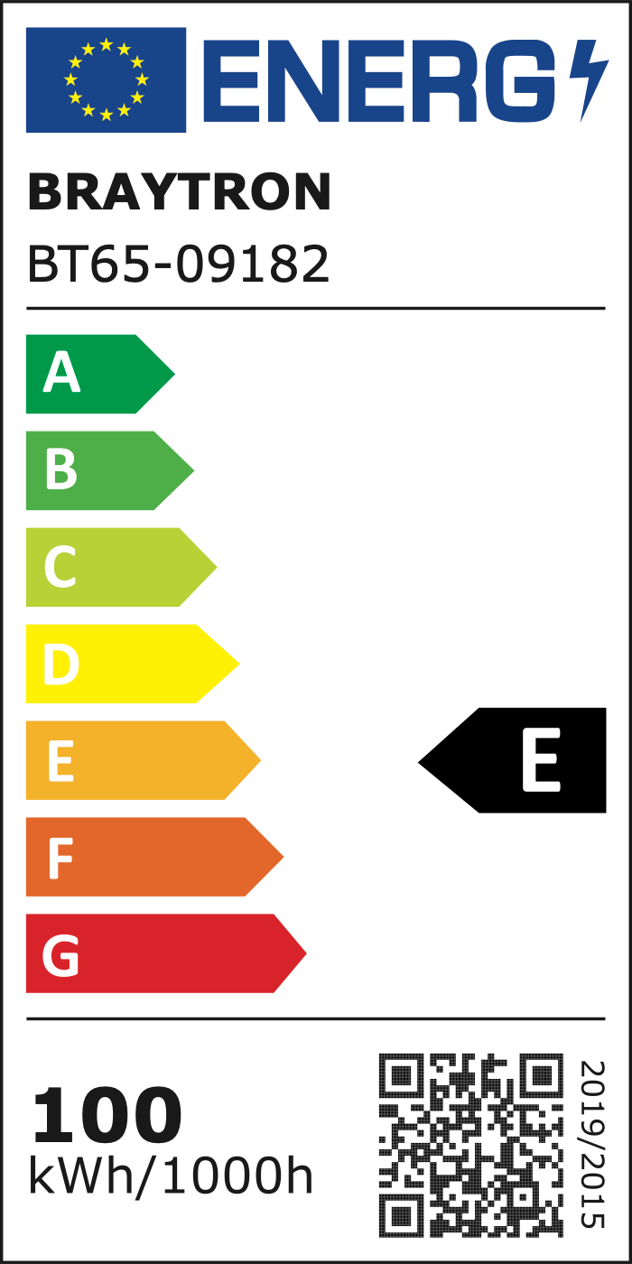 EU-Energielabel – Klasse E