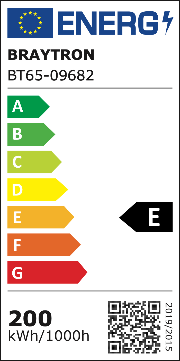 EU-Energielabel – Klasse E