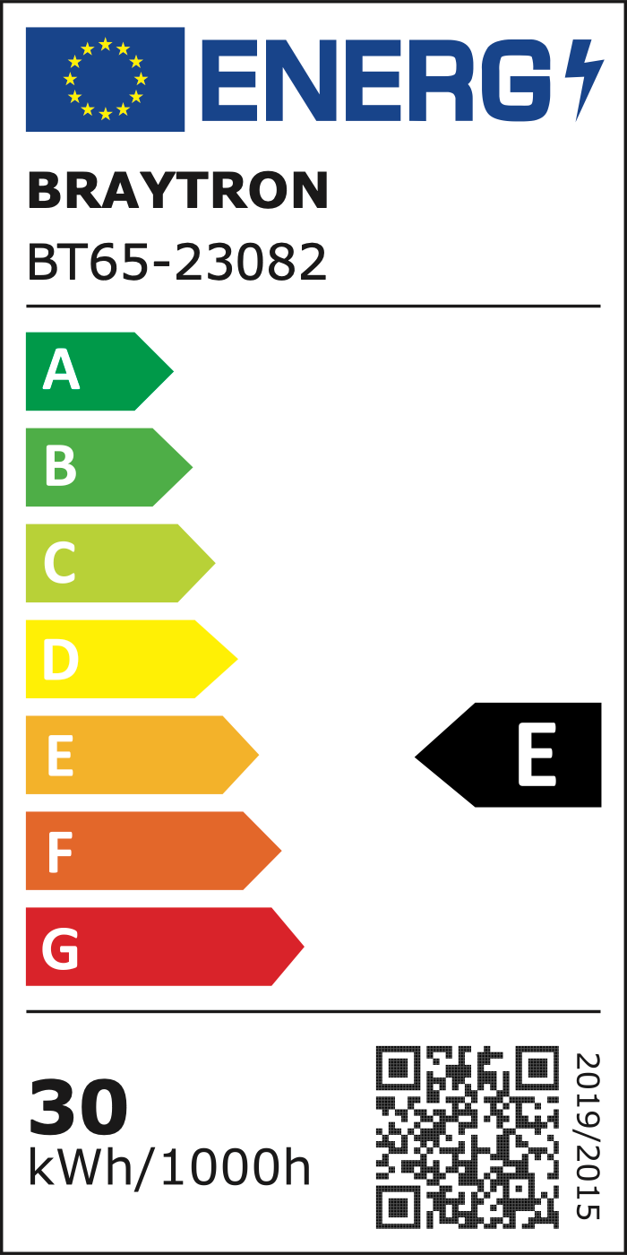 EU-Energielabel – Klasse E